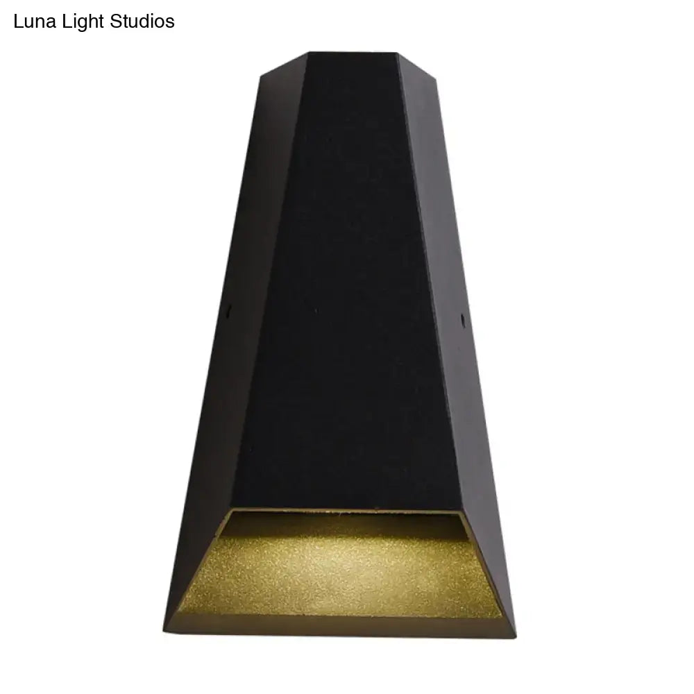 Black Gold Triangle Sconce