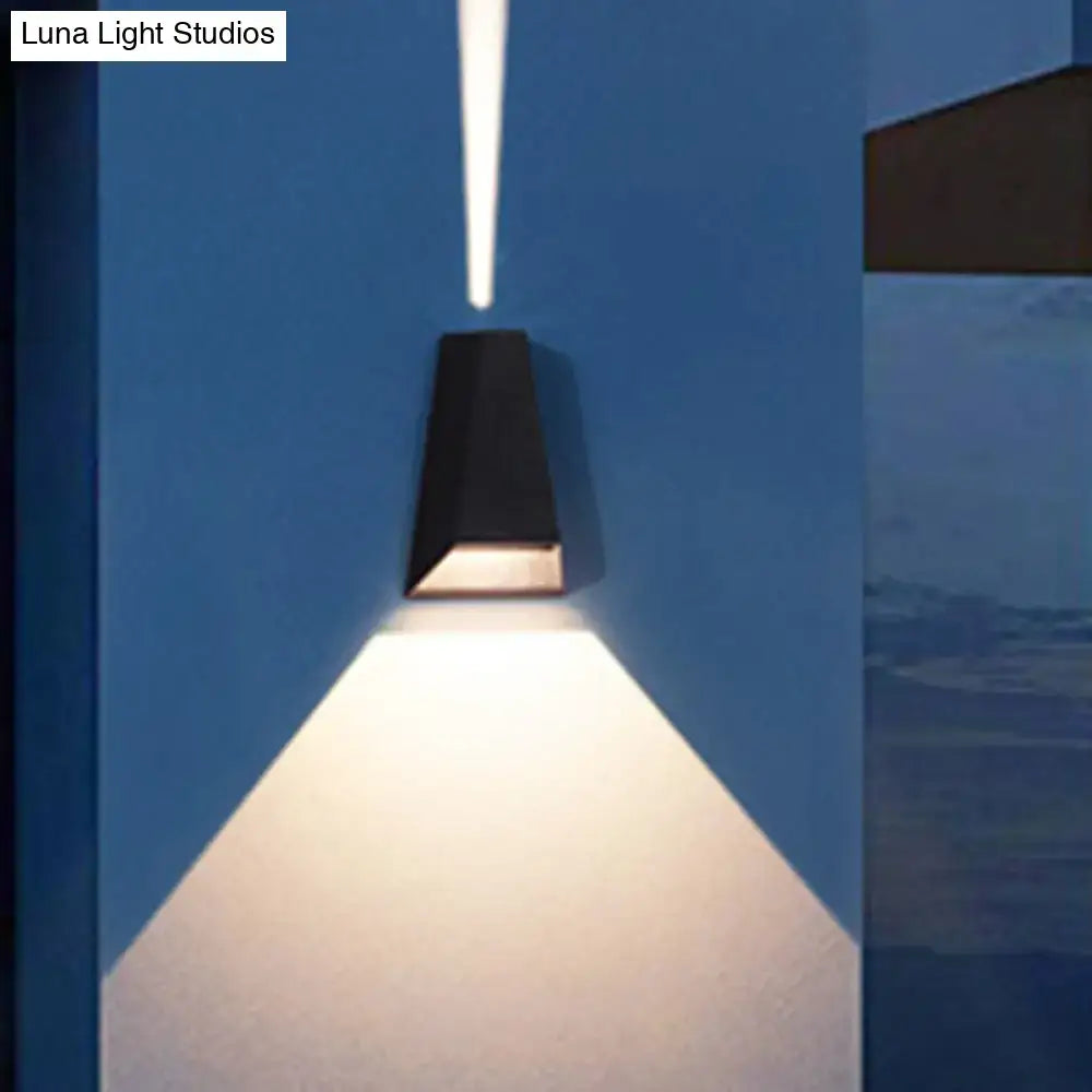 Black Gold Triangle Sconce