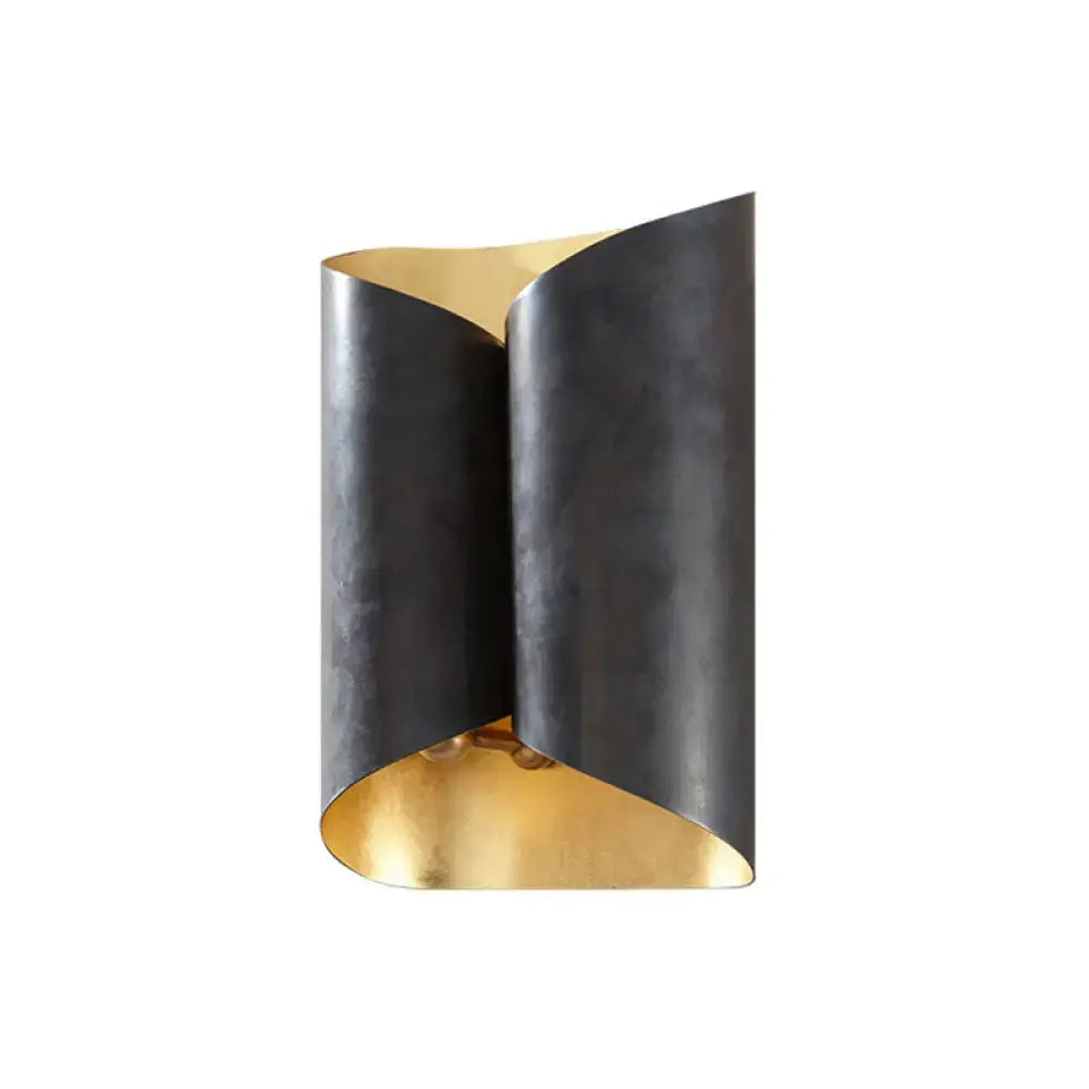 Black Gold Porch Sconce