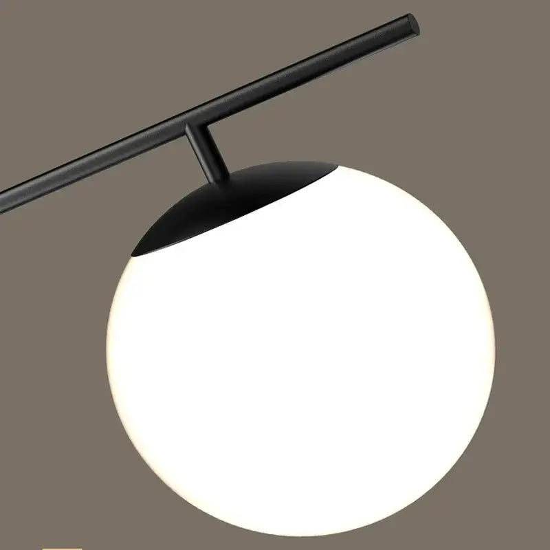 Black Gold Glass 4-Head Kitchen Pendant