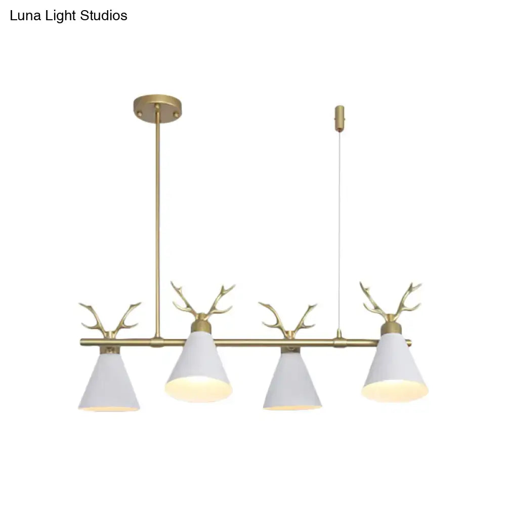 Black Grey Antler Chandelier