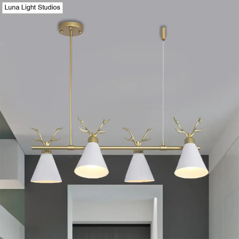 Black Grey Antler Chandelier