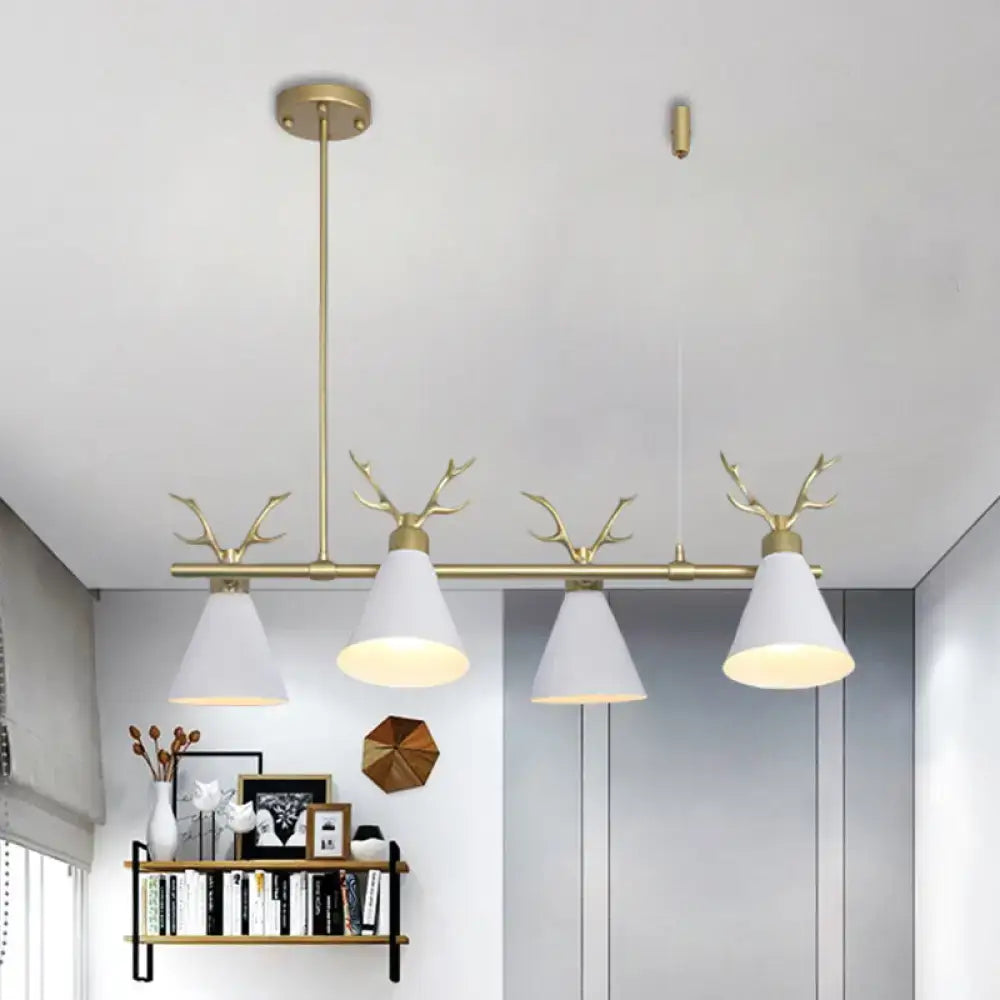 Black Grey Antler Chandelier