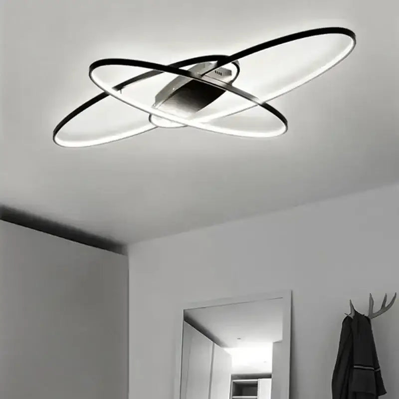 Black Rectangular Ceiling Light