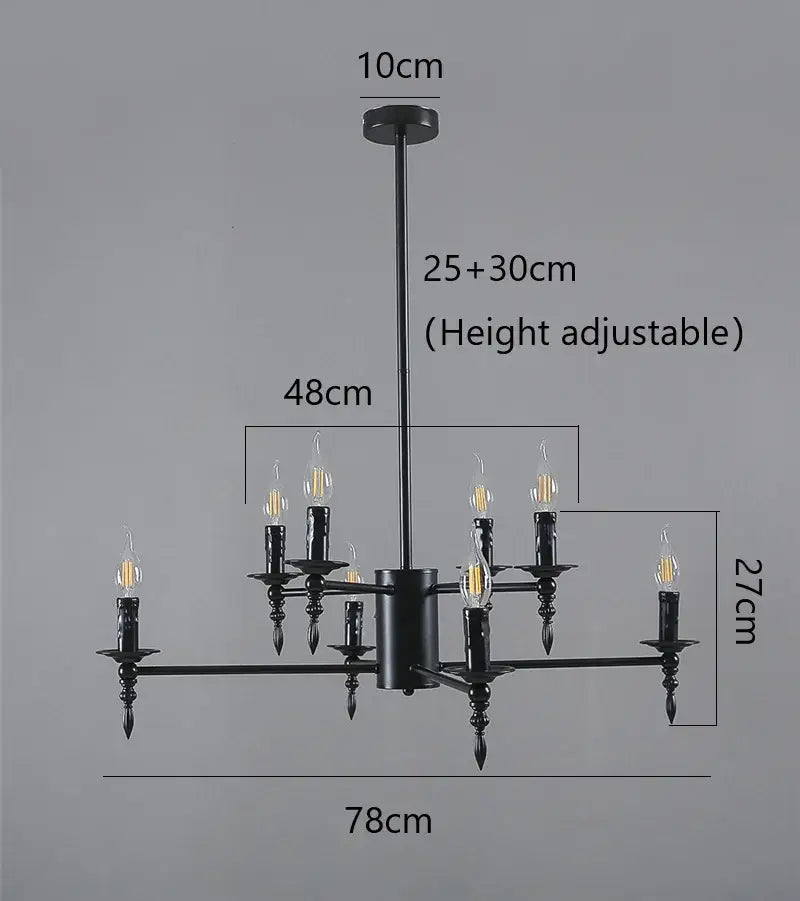 Iron Art Pendant Chandelier