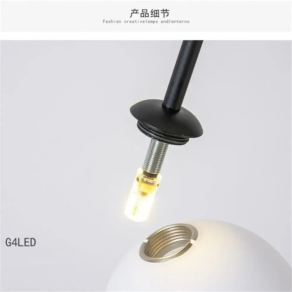 Black Glass Line Chandelier