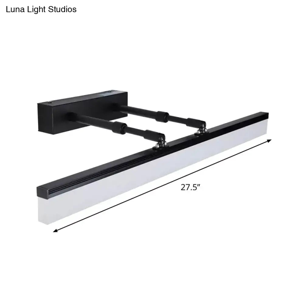 Black Acrylic 27-Inch Wall Sconce