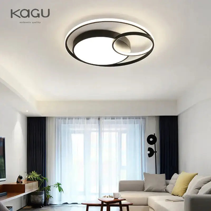 Black Ring LED Ceiling