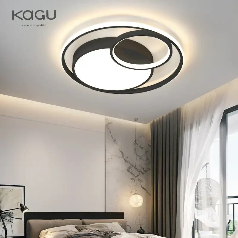 Black Ring LED Ceiling