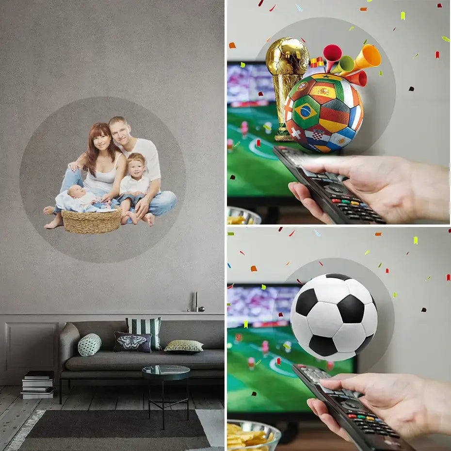 Black LED Hologram Projector