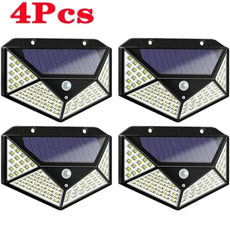 Black LED Solar Wall Light