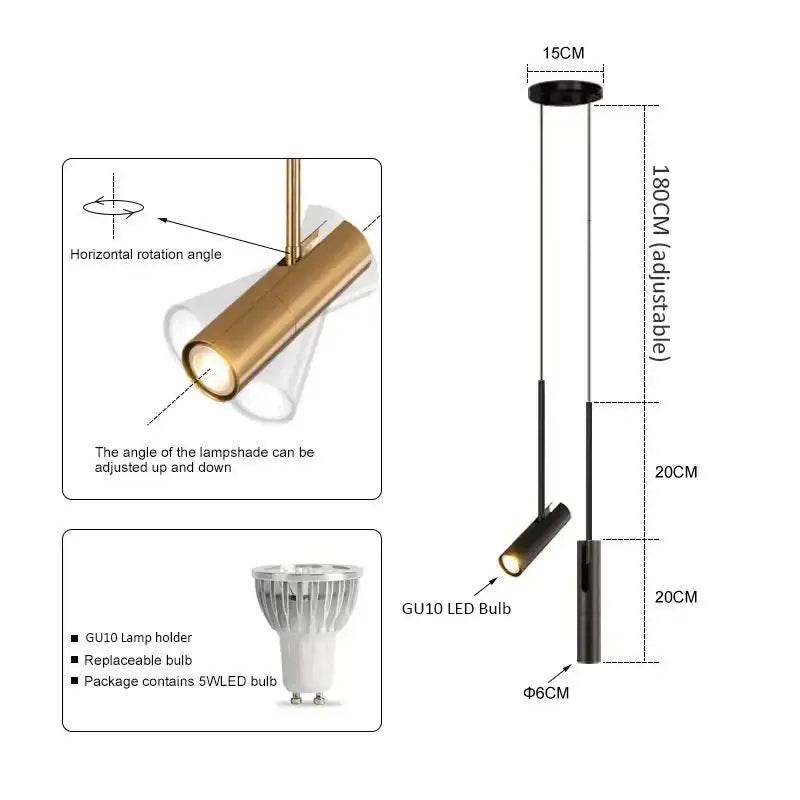 Gold Spot Chandelier