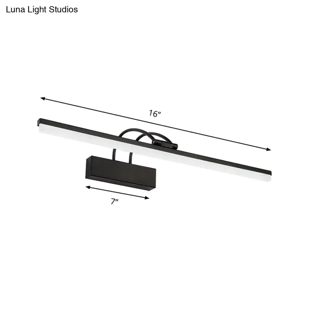 Black Modern Vanity Sconce