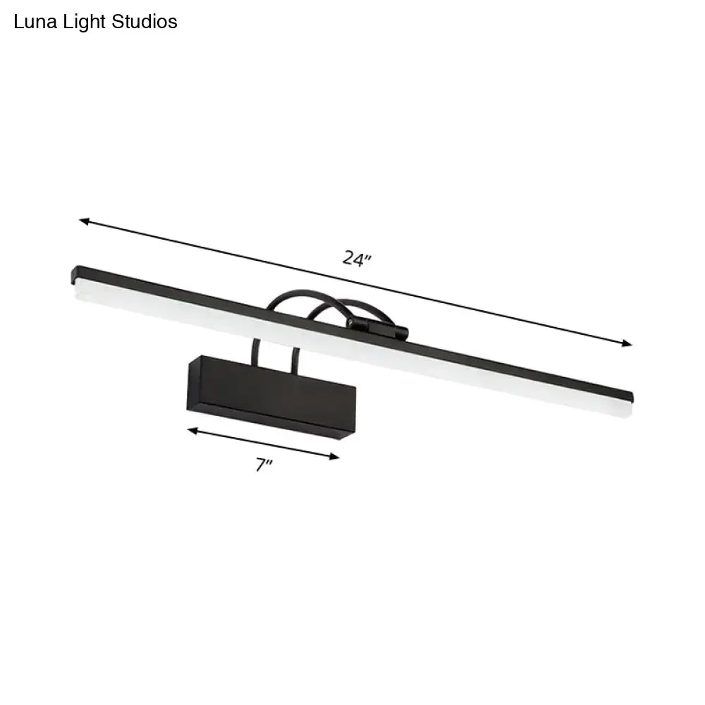Black Modern Vanity Sconce