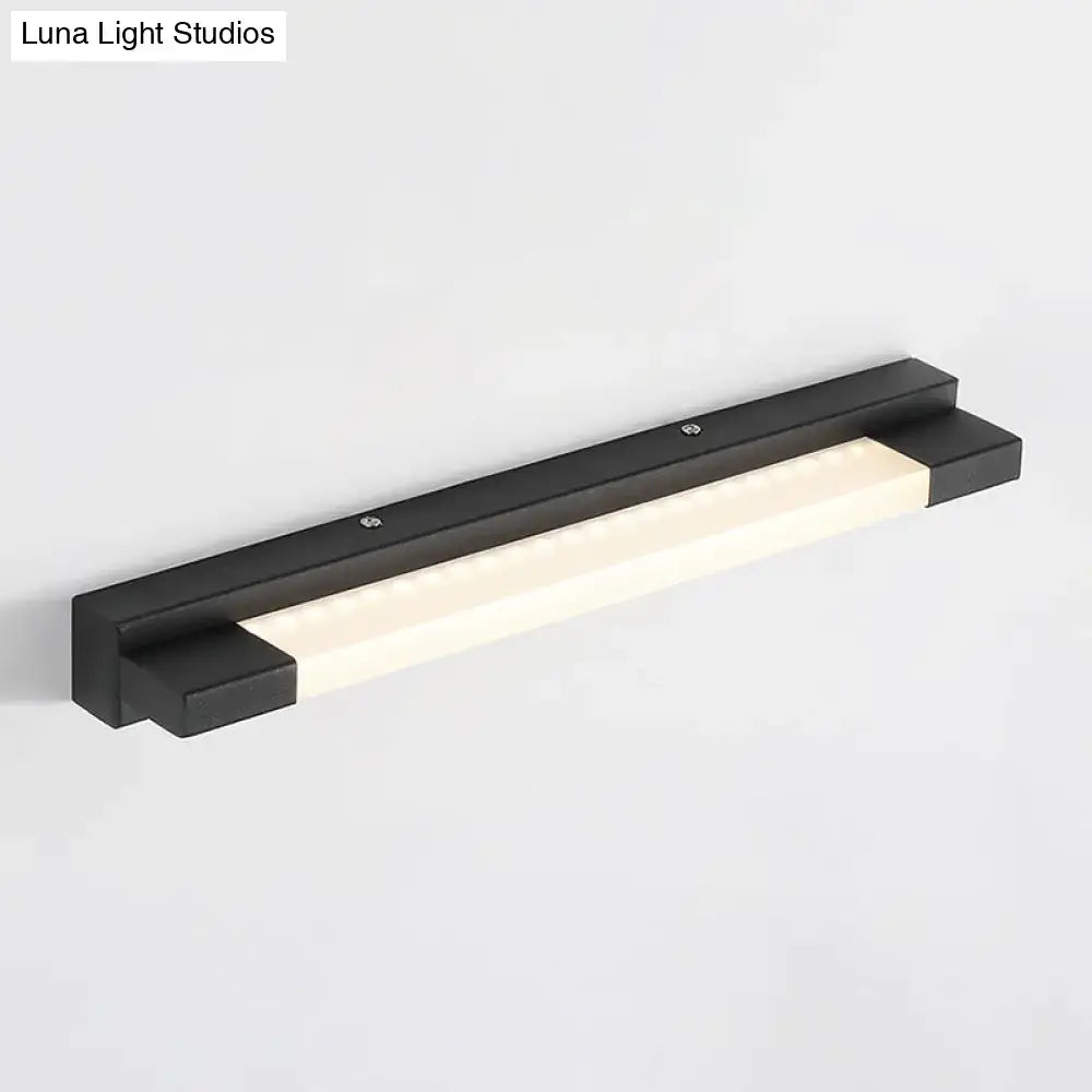 Black LED Mirror Light