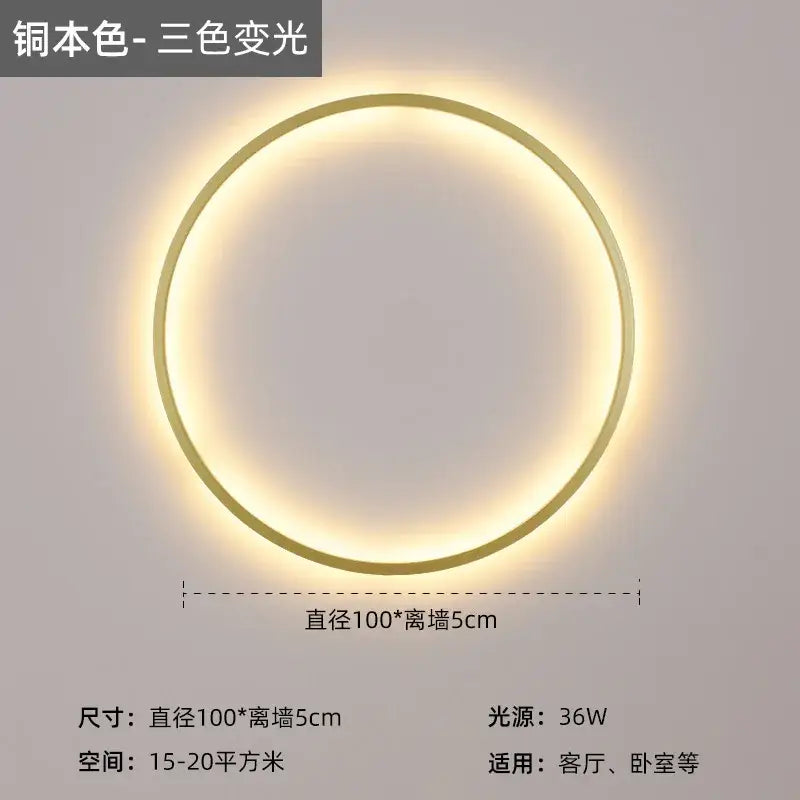 Black LED Ring Sconce
