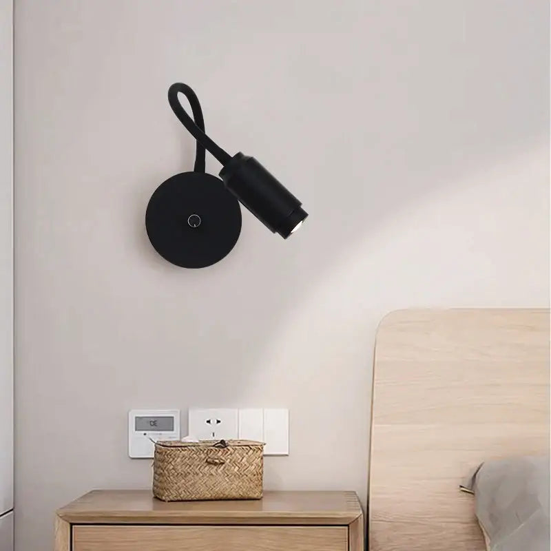 Black Gooseneck Wall Light