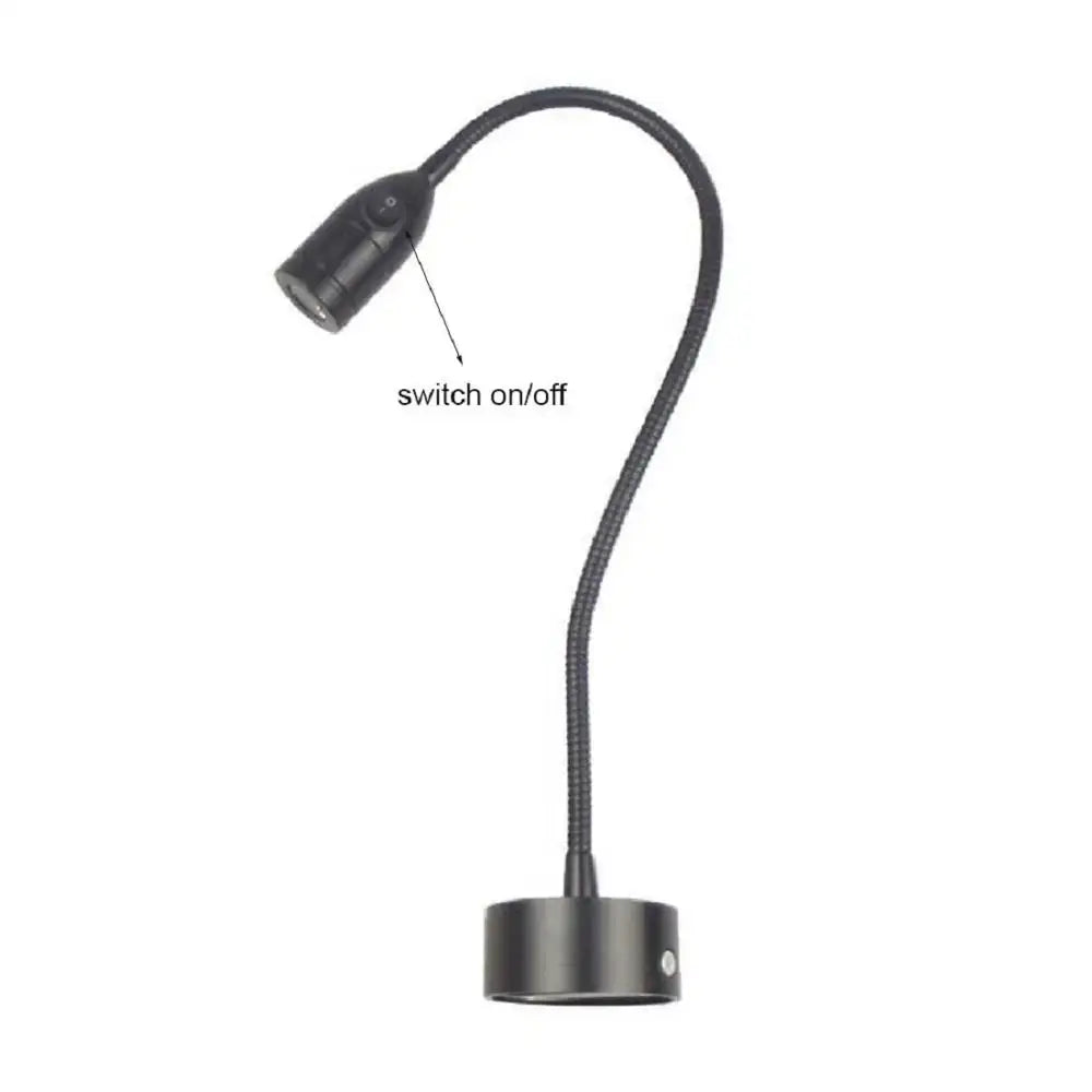 Black Gooseneck Reading Light