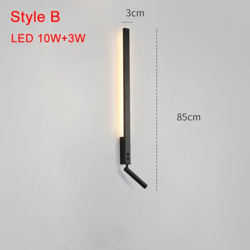 Black Adjustable Spotlight Sconce