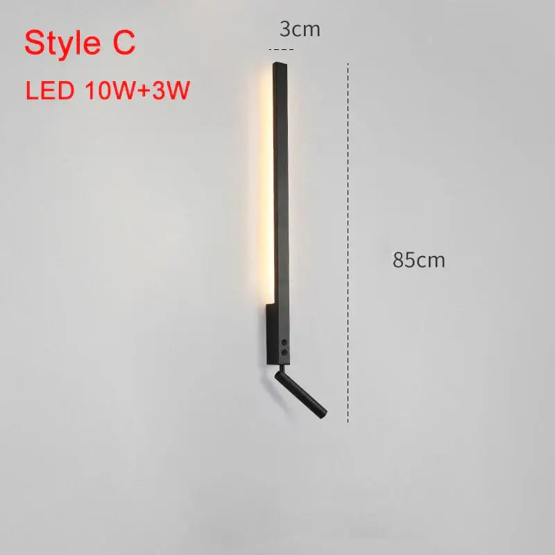 Black Adjustable Spotlight Sconce