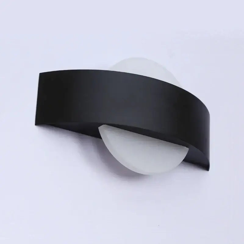 Black Frosted Glass Sconce Cozy Atmosphere