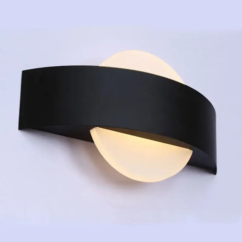 Black Frosted Glass Sconce Cozy Atmosphere