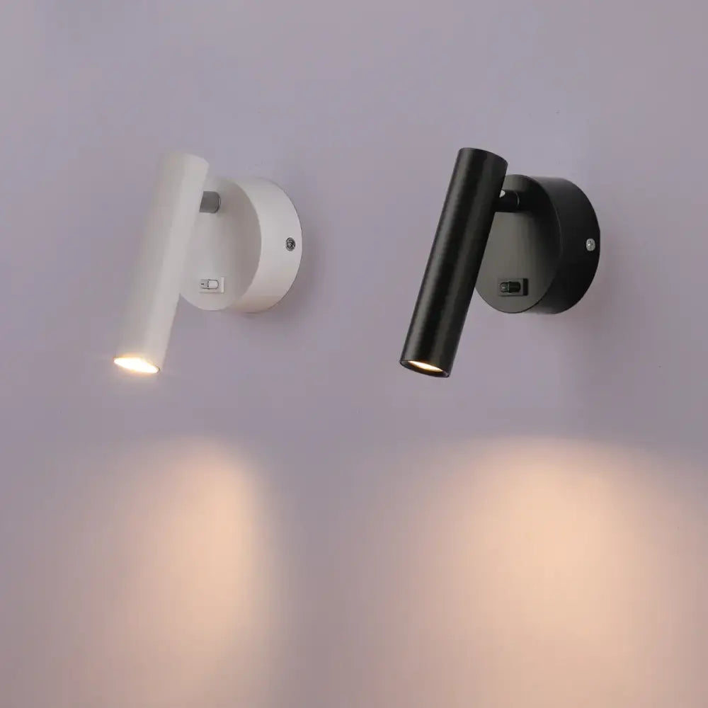 Black Adjustable Wall Lamp with 3W Focused LED Arm
