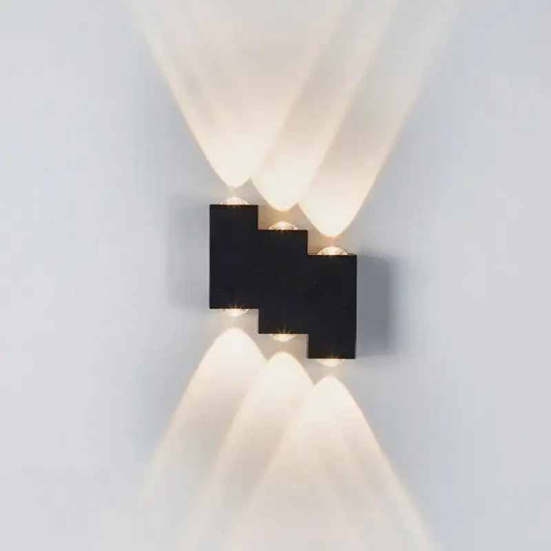 Black Waterproof LED Sconce