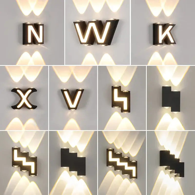 Black Waterproof LED Sconce