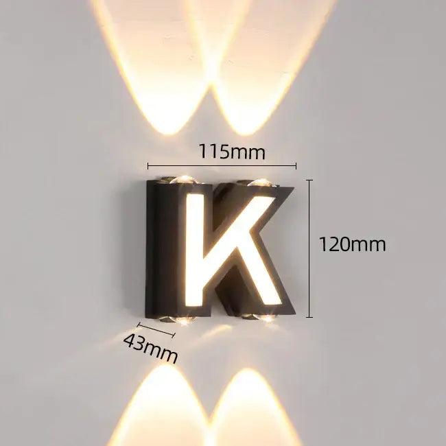 Black Waterproof LED Sconce