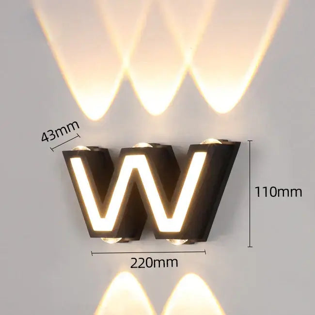 Black Waterproof LED Sconce