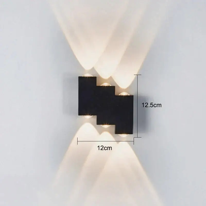 Black Waterproof LED Sconce