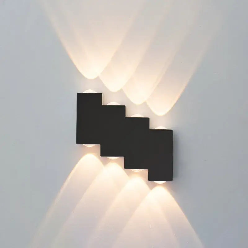 Black Waterproof LED Sconce