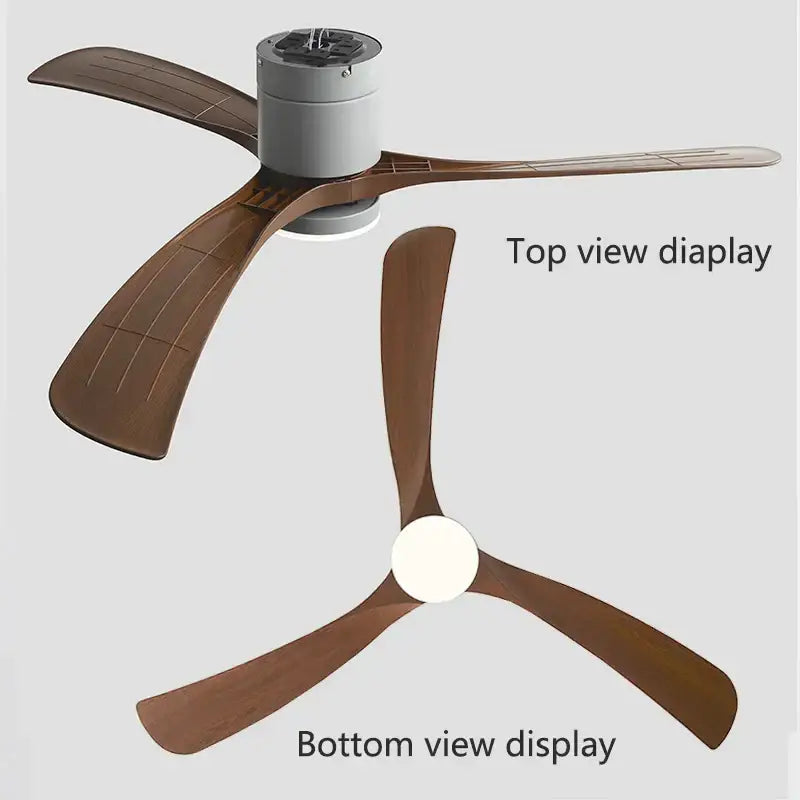 Black Wood 56-Inch Remote Ceiling Fan