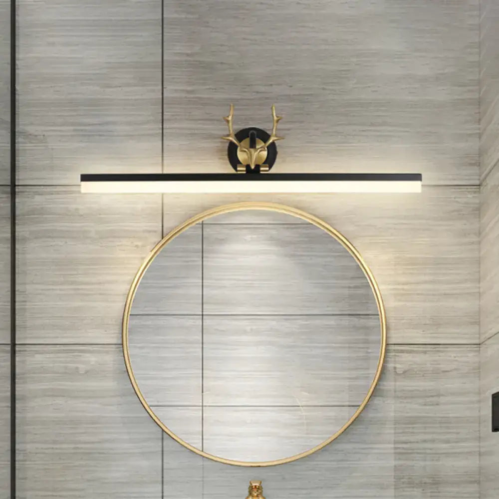 Black Linear Vanity Light