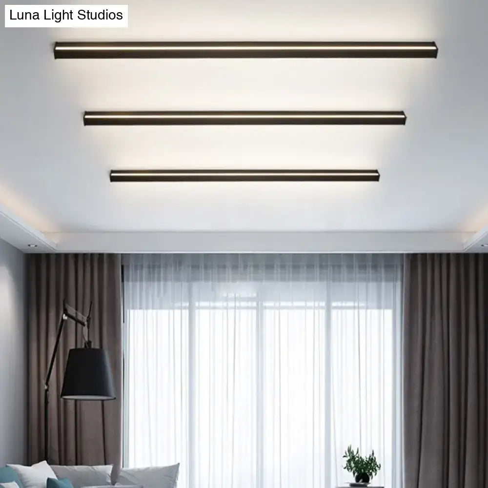 Black Linear Wall Sconce