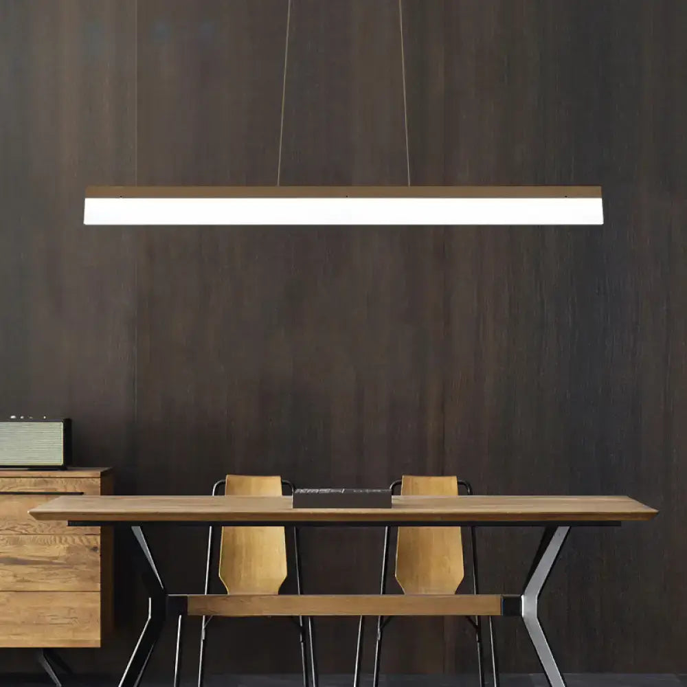 Coffee Linear LED Pendant
