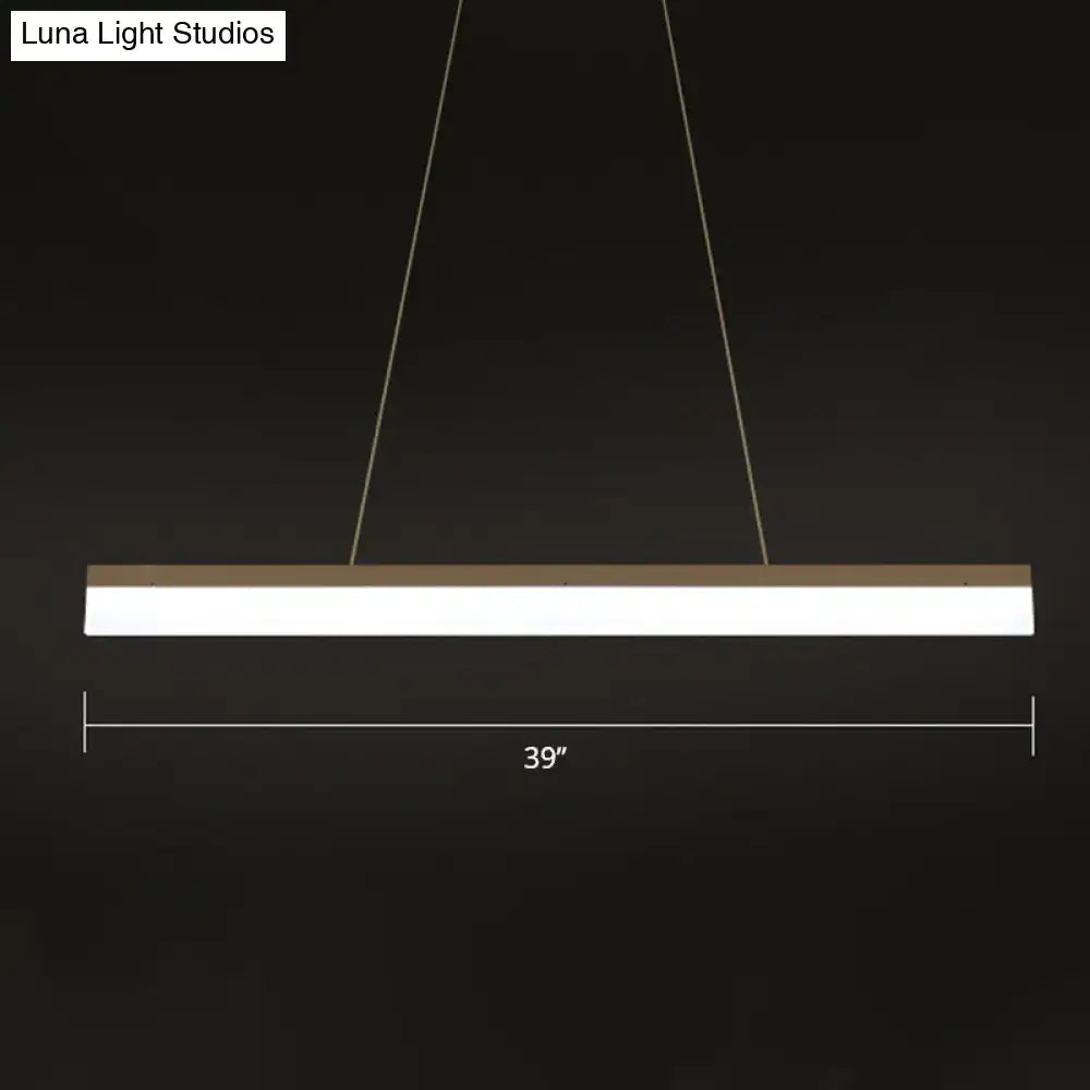 Coffee Linear LED Pendant