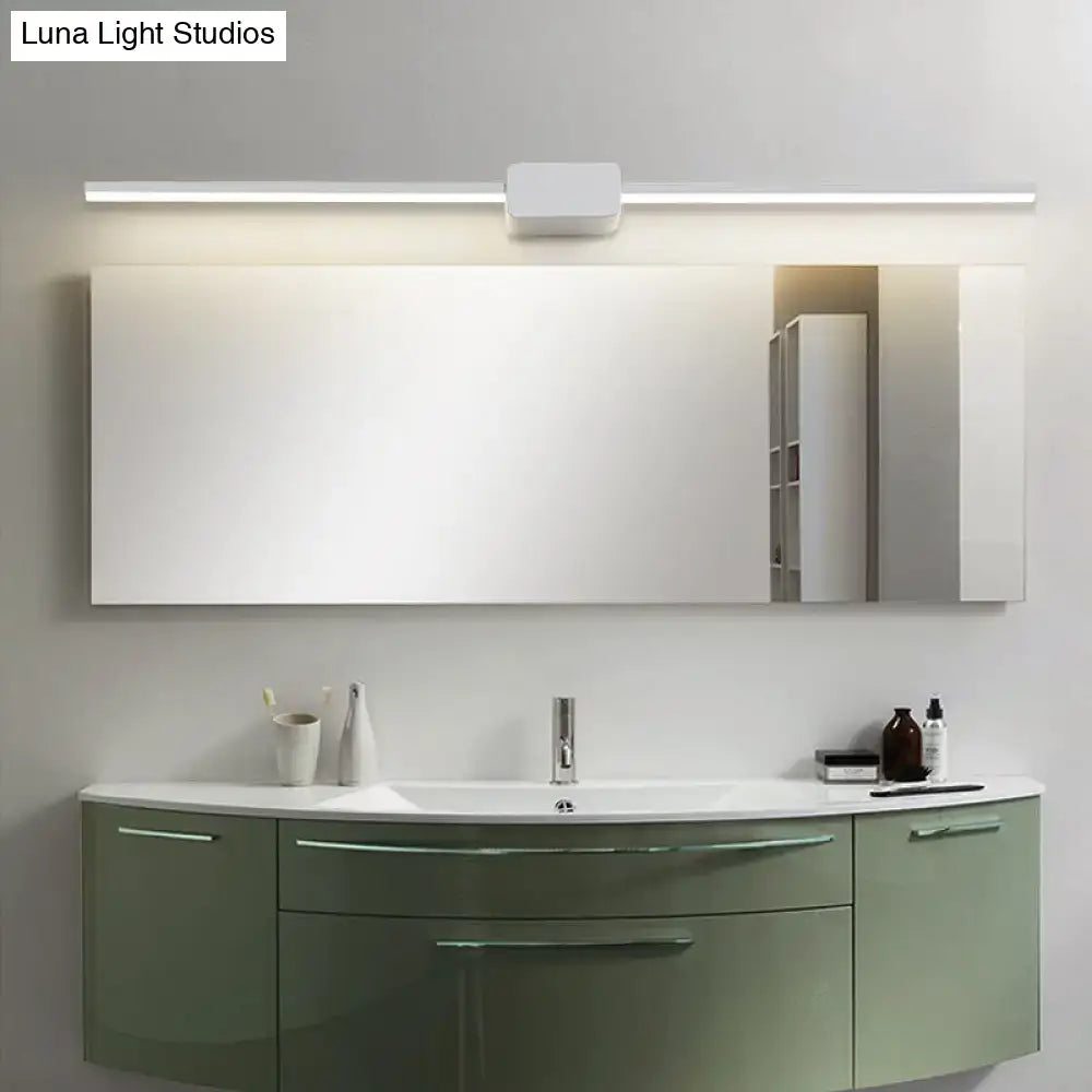Black Linear Vanity Sconce