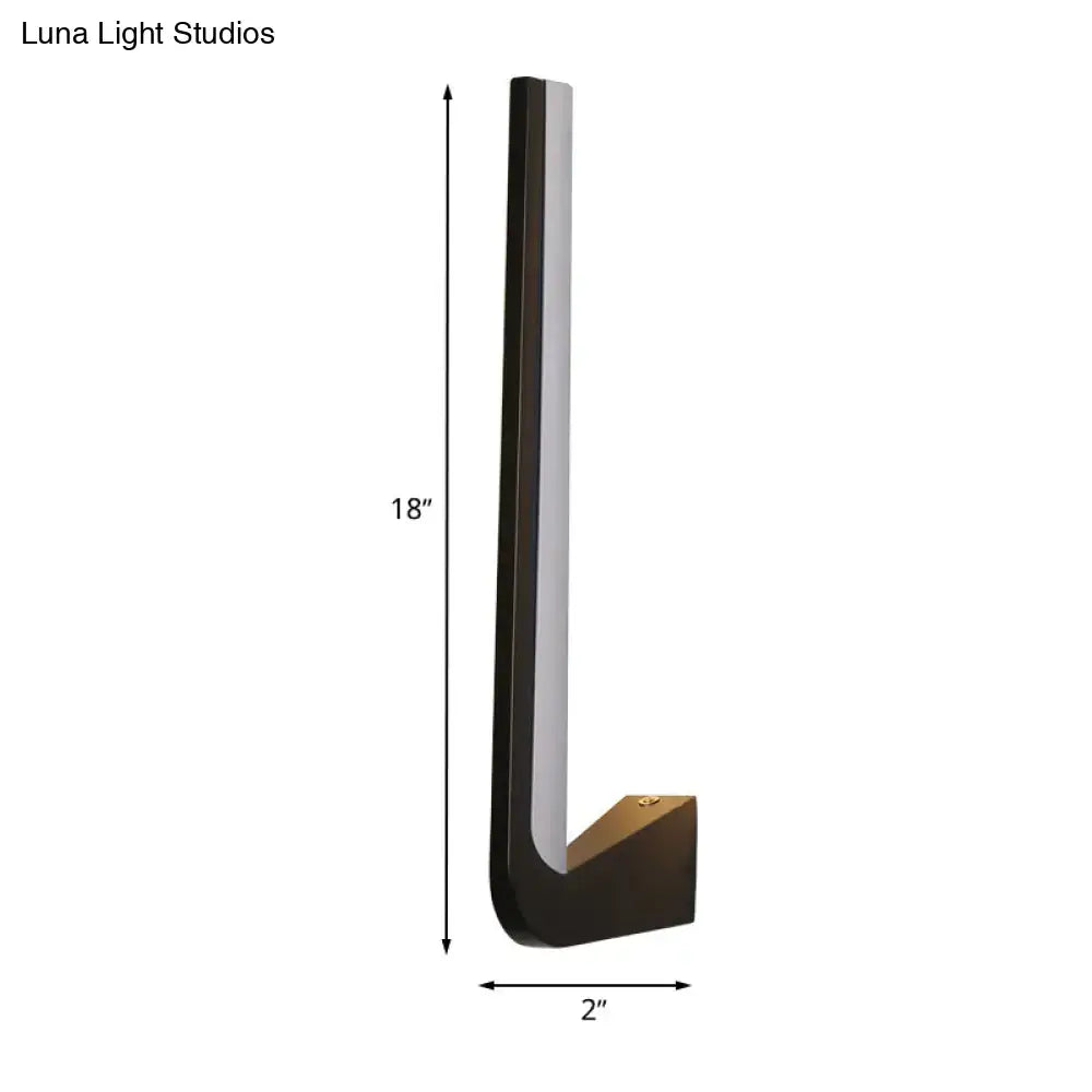 Black Direct Wired Sconce