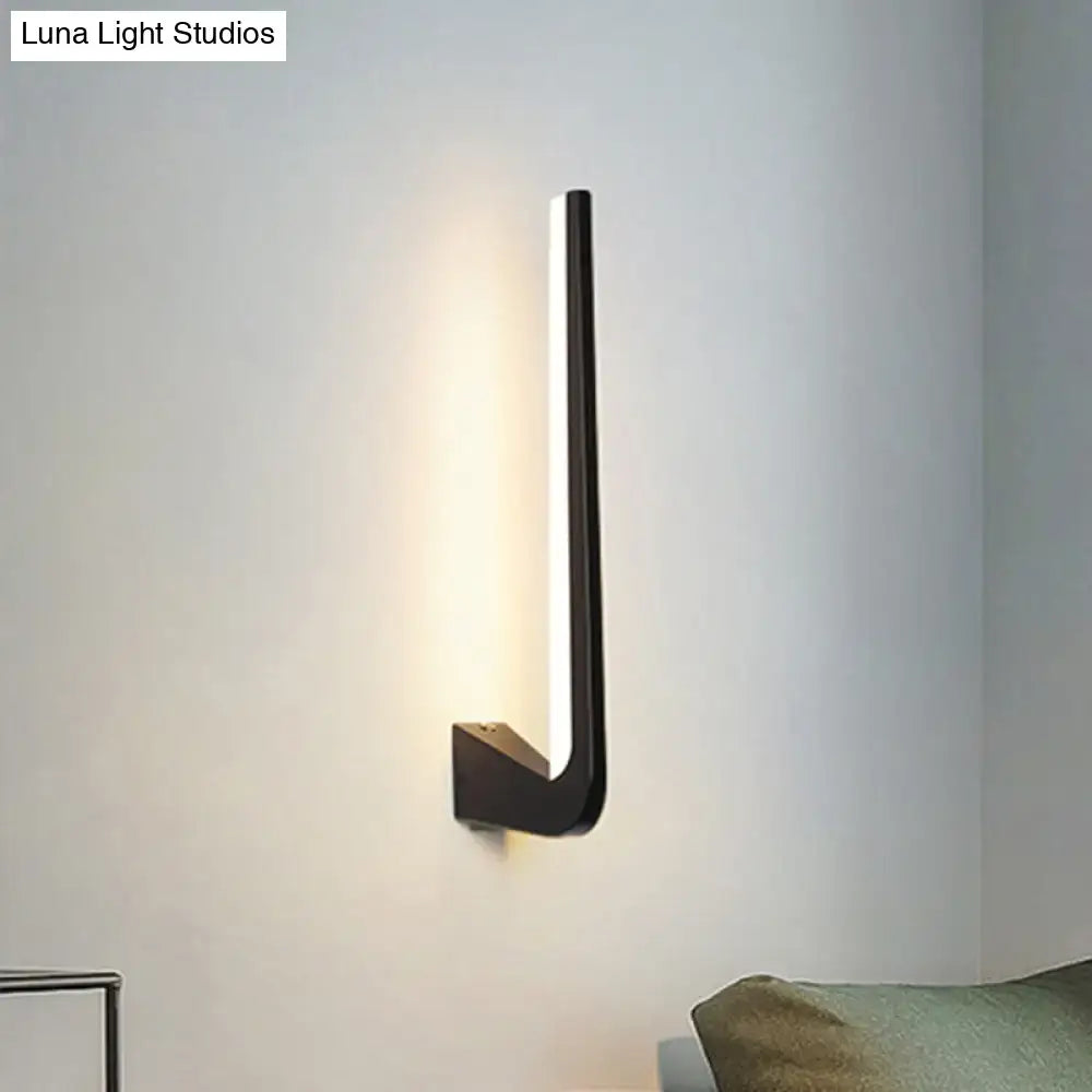 Black Direct Wired Sconce