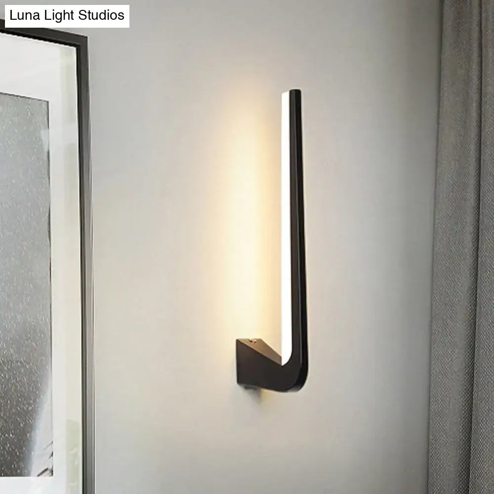 Black Direct Wired Sconce