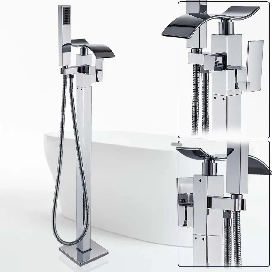 Black Waterfall Bathtub Faucet