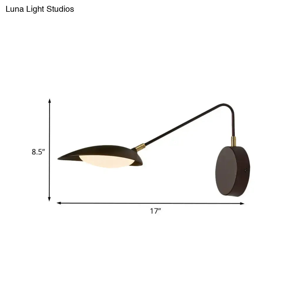 Black Adjustable Oval Reading Lamp