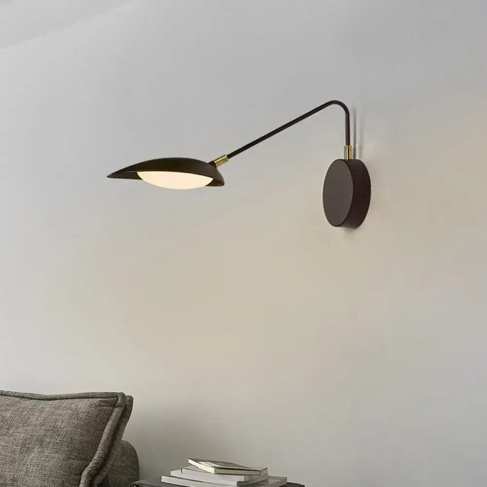 Black Adjustable Oval Reading Lamp