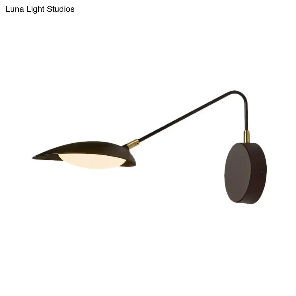 Black Adjustable Oval Reading Lamp