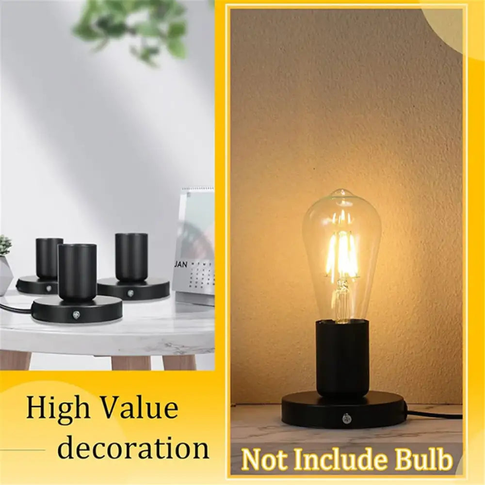 Black Metal Lamp Base