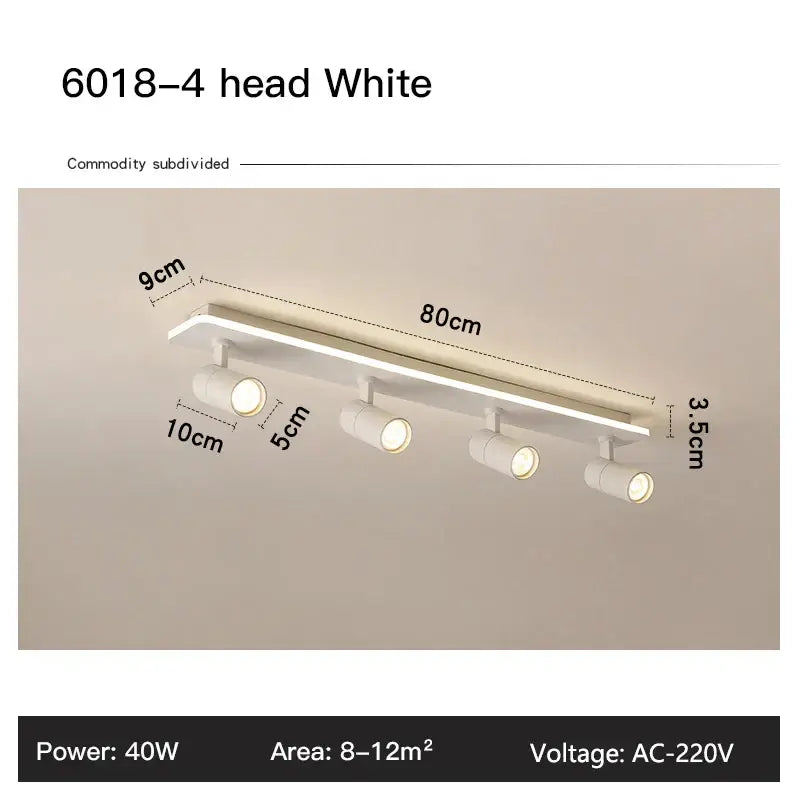 Black LED Ceiling Track Light