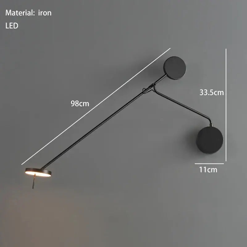 Black Metal LED Chandelier Artistic Style