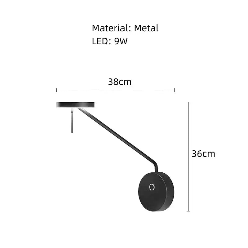 Black Metal LED Chandelier Artistic Style